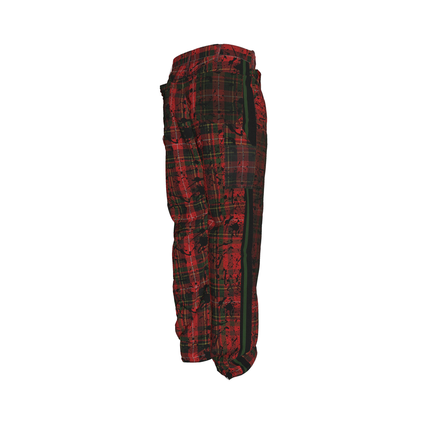Punk Tartan MotoStripe™ Carpenter pants
