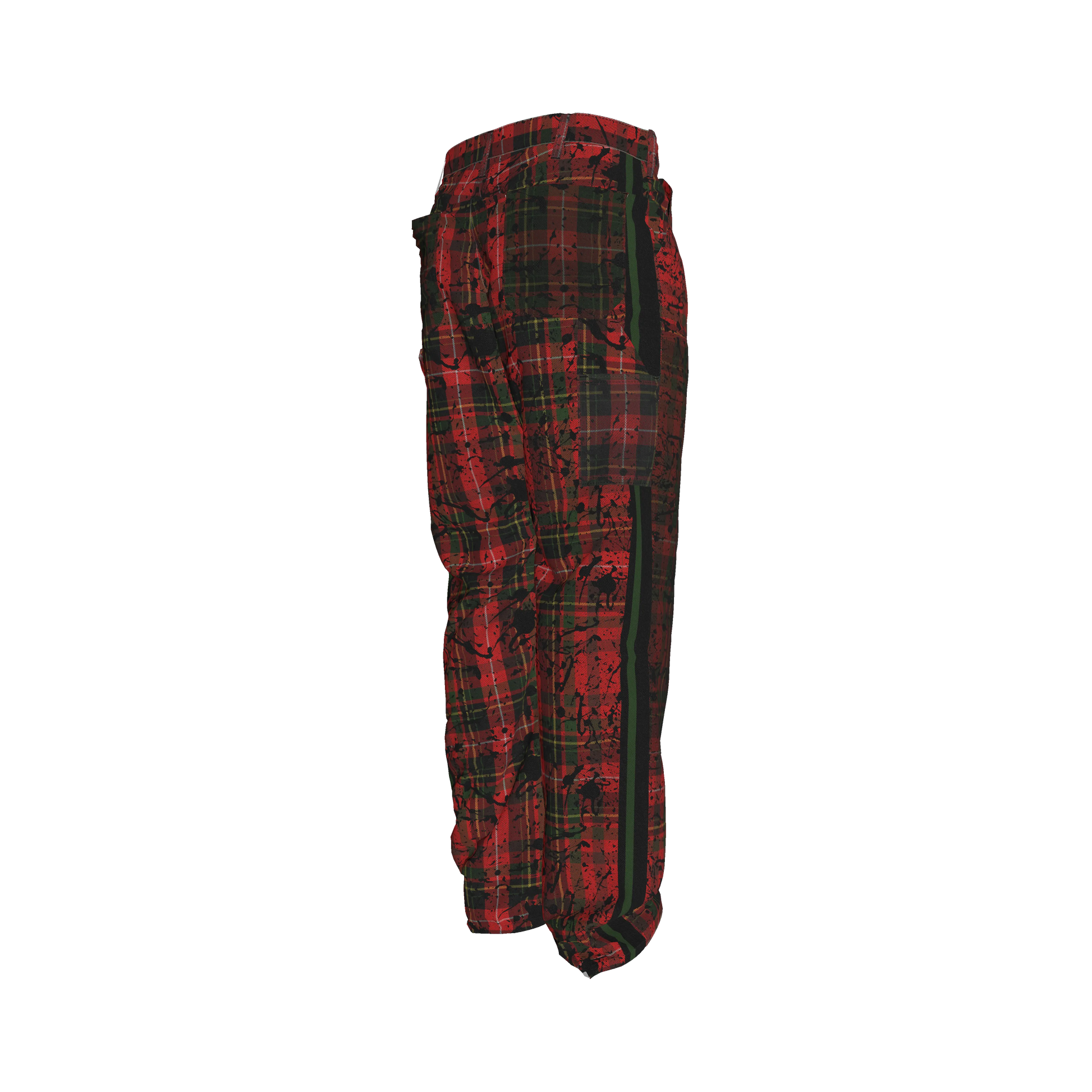 Punk Tartan MotoStripe™ Carpenter pants