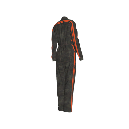 The Army Green Camo + Orange MotoStripe™ Jumpsuit