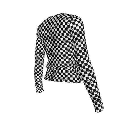 Chequered Splat Long Sleeve Tshirt
