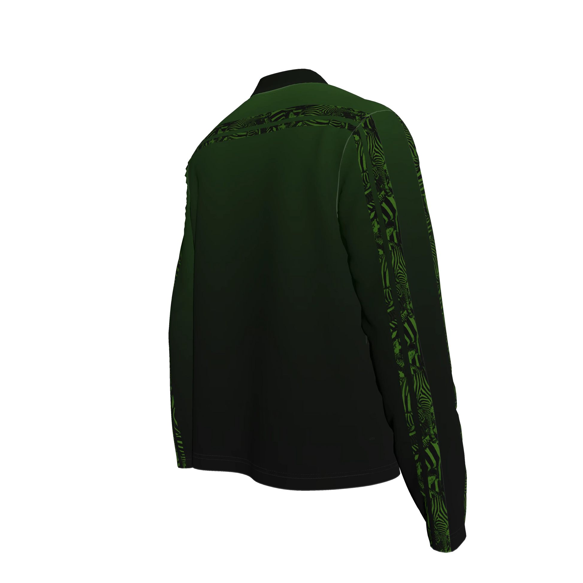 💚🦓 Wicked Green Zebra MotoStripe™ Terry Cardigan