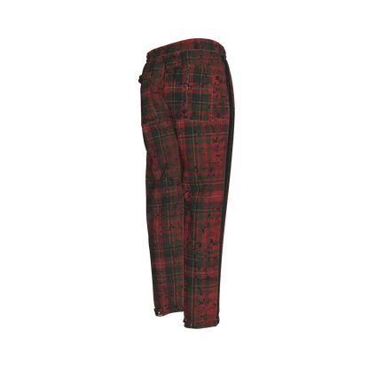 Splat Tartan Green MotoStripe™ Pegged Trousers