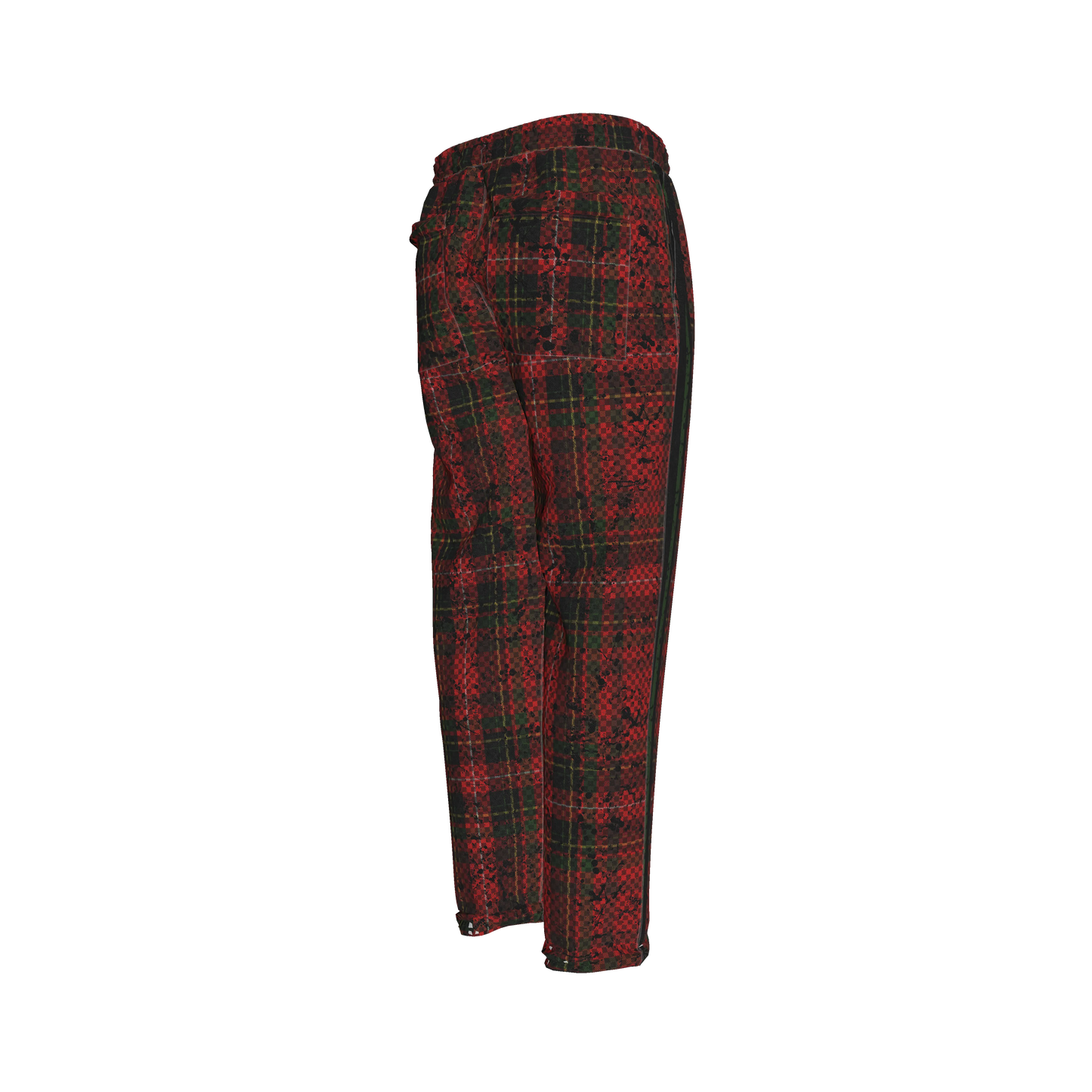 Tartan Race Green MotoStripe™ Pegged Trousers Copy