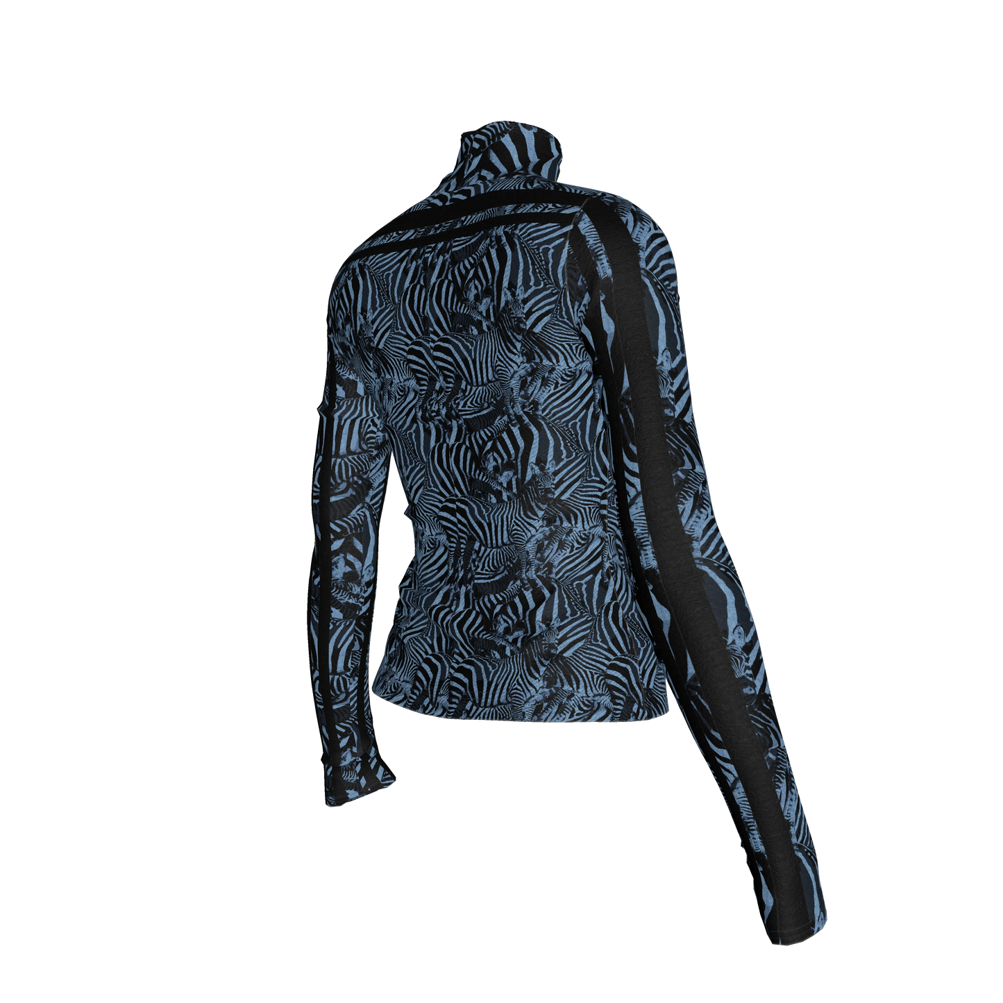 🦓💙 Blue Zebra MotoStripe™ Turtleneck