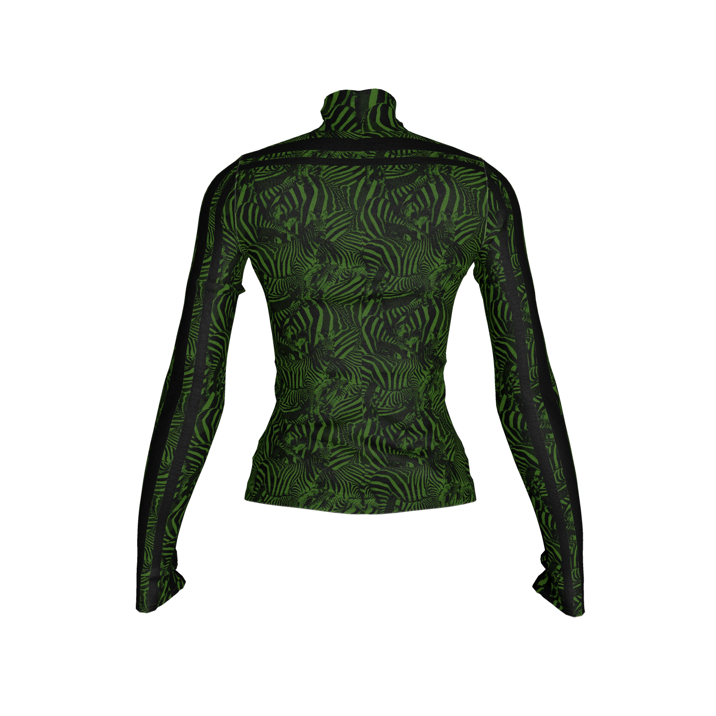 🦓💚 Green Zebra MotoStripe™ Turtleneck