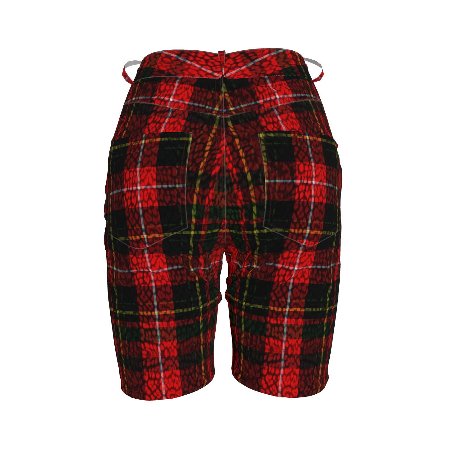 Leopard Tartan MotoStripe™ Women's Shorts