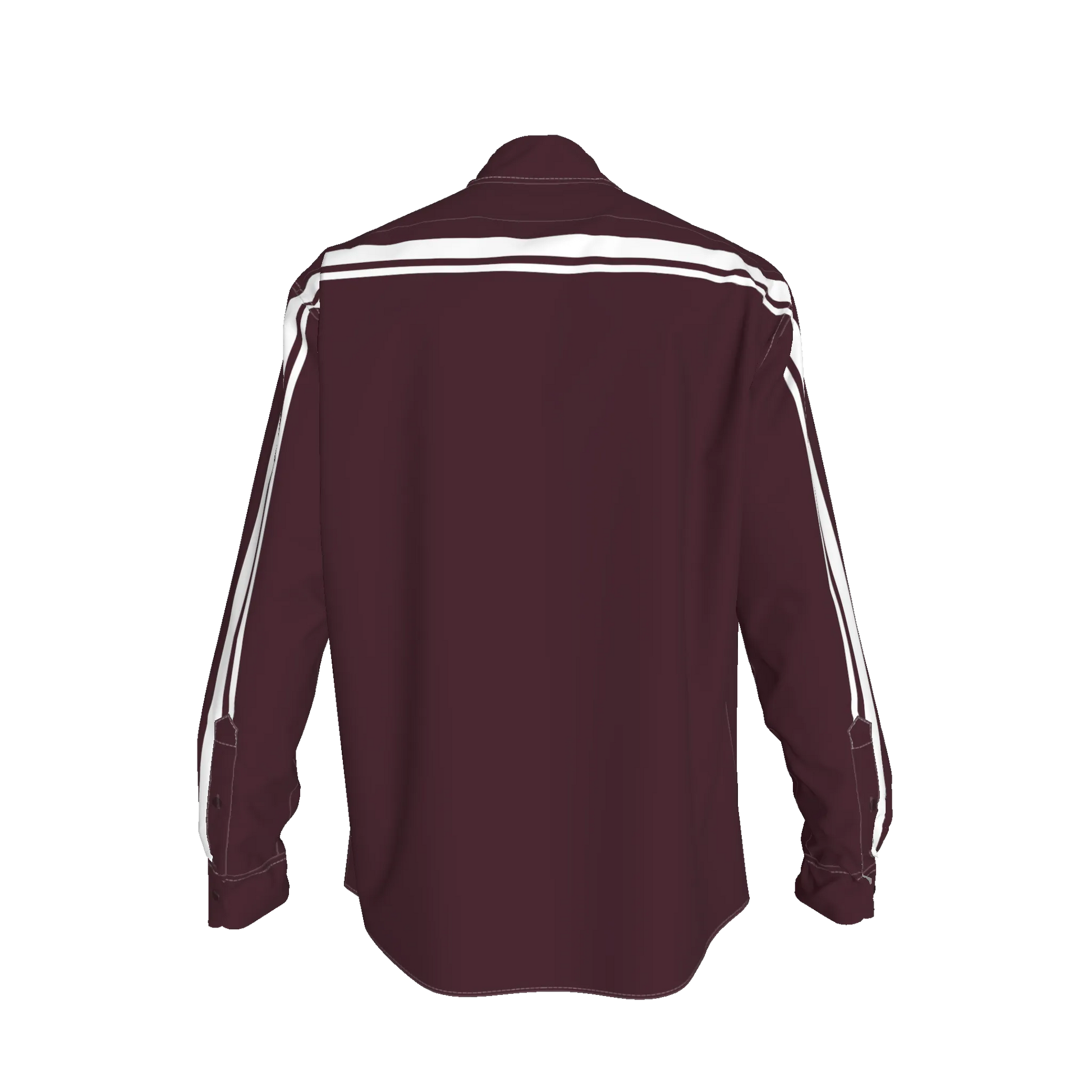 Maroon MotoStripe™ Oversized Men's Shirt