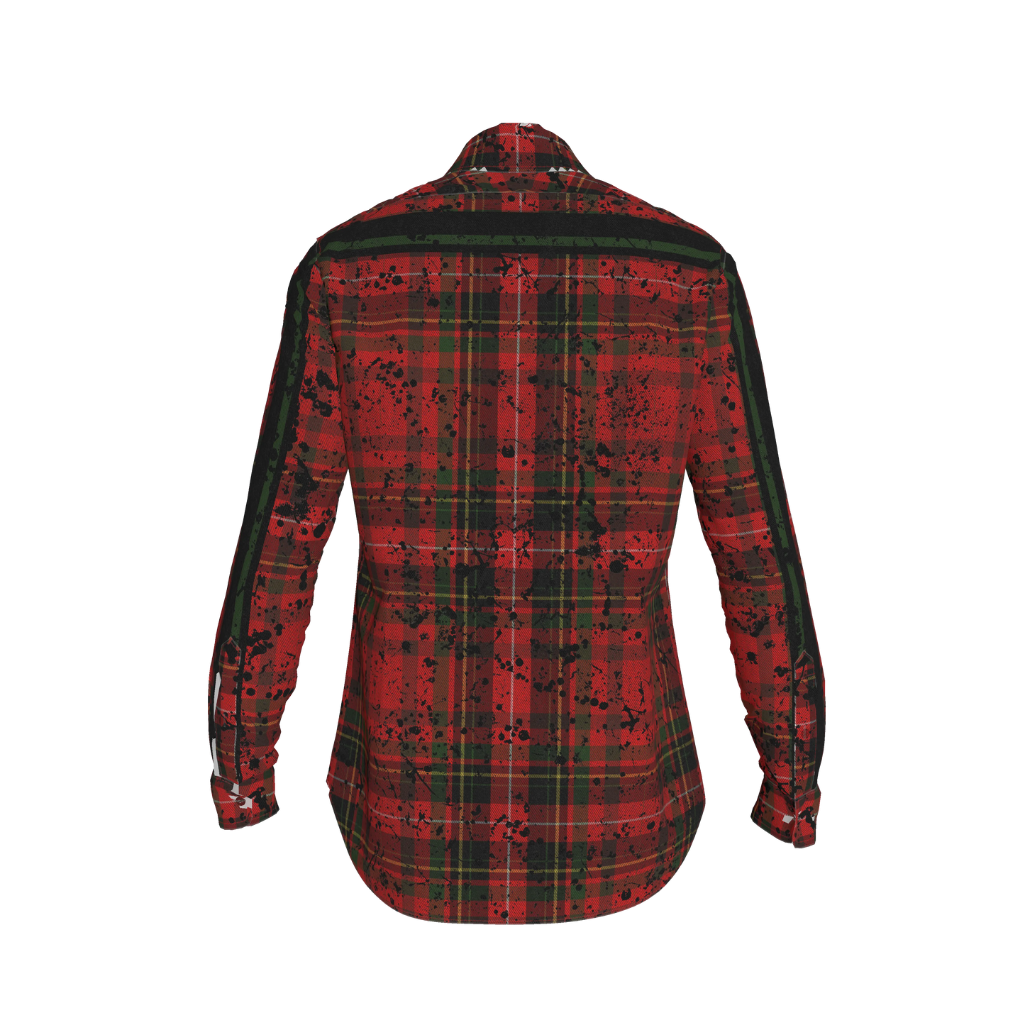 Splat Tartan Green MotoStripe™ Shirt