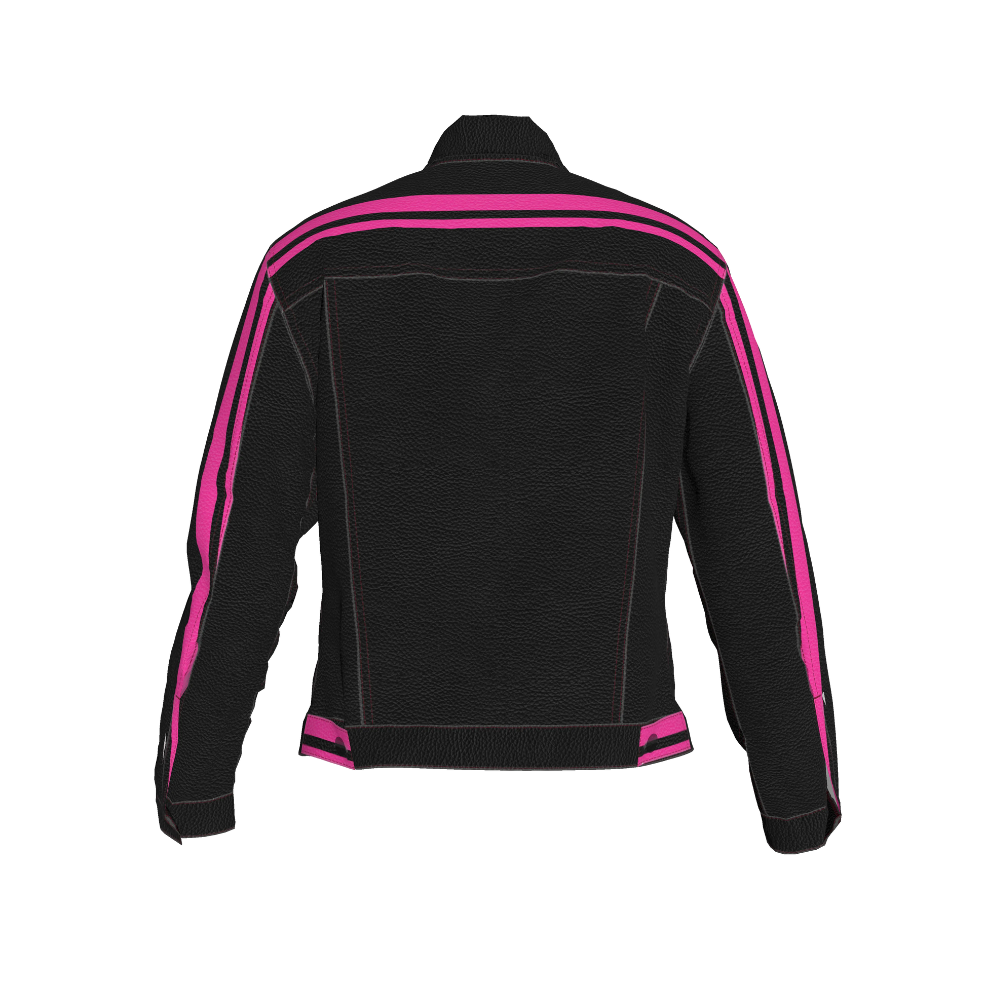 Pink MotoStripe™ Jean Jacket 🖤💖🏁
