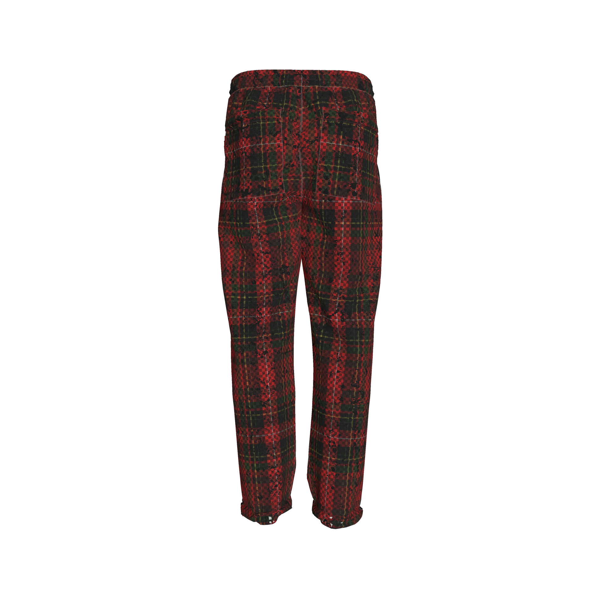 Tartan Race Green MotoStripe™ Pegged Trousers Copy