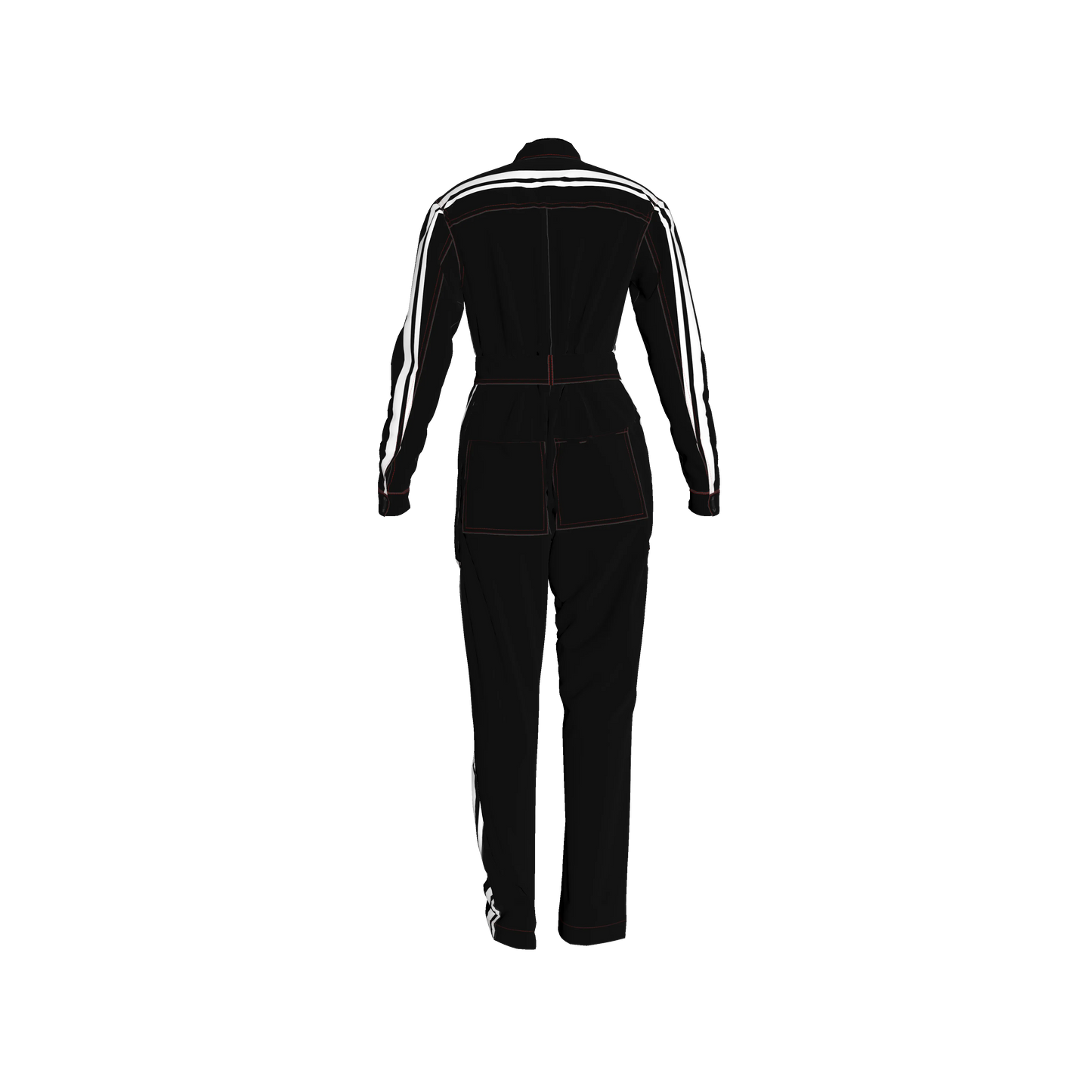 Black & White MotoStripe™ Jumpsuit