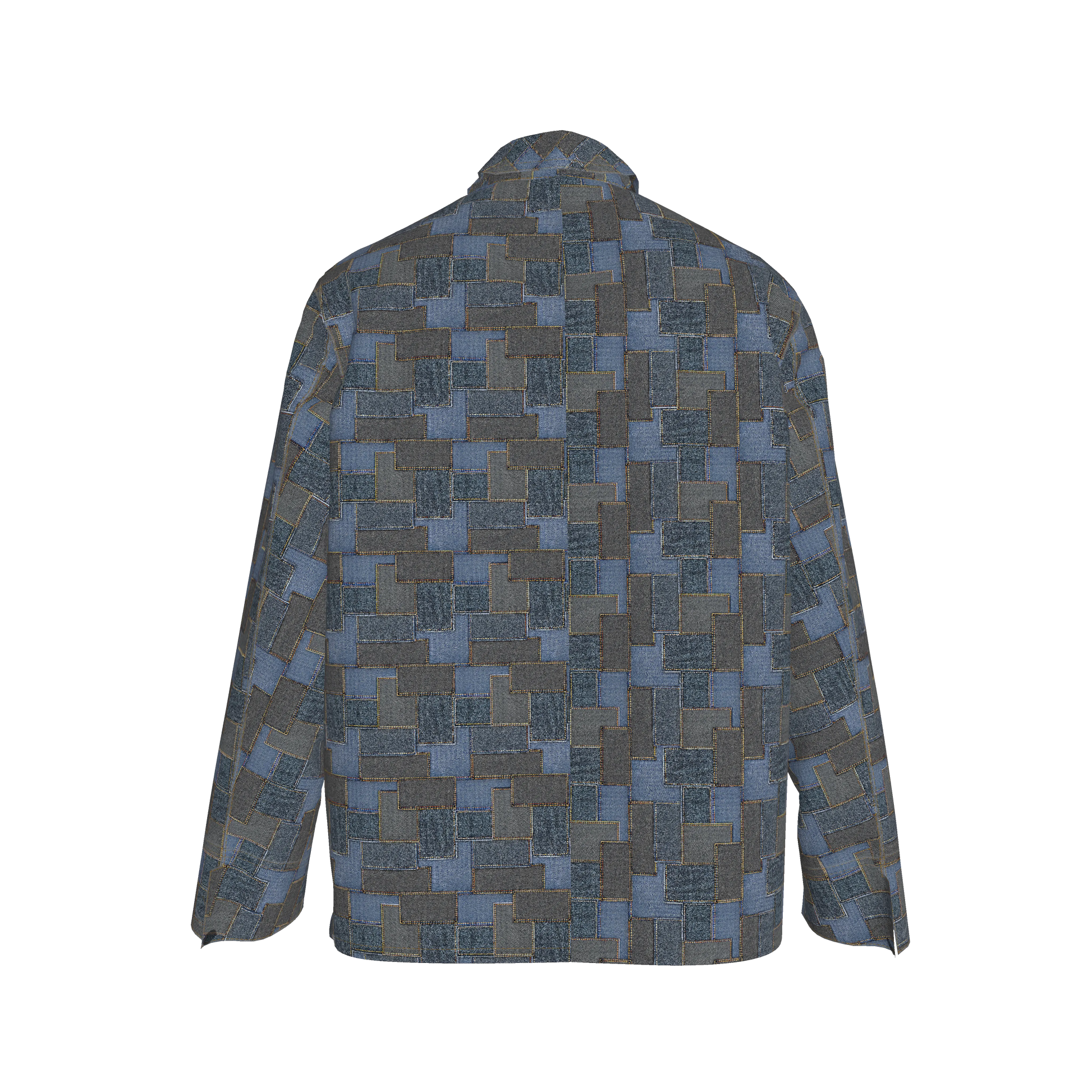 Denim👖🧵Patchwork Chore Coat