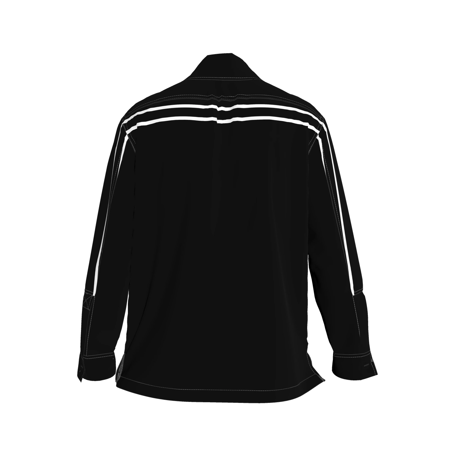 Black MotoStripe™ Organic Cotton Snap Shirt 