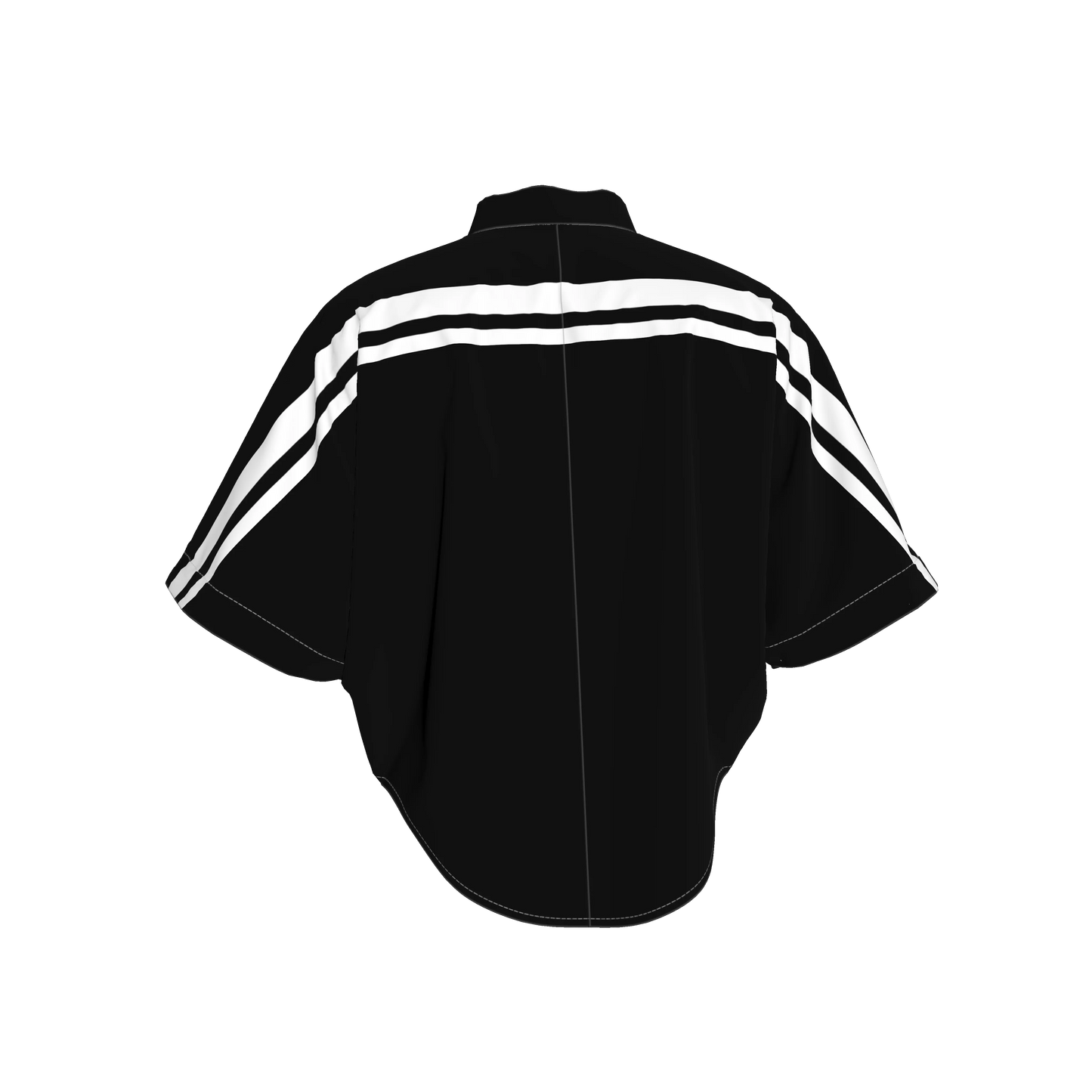 Black and White MotoStripe™ Kimono Jacket