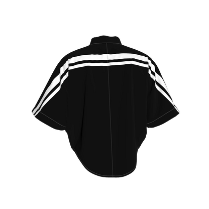 Black and White MotoStripe™ Kimono Jacket