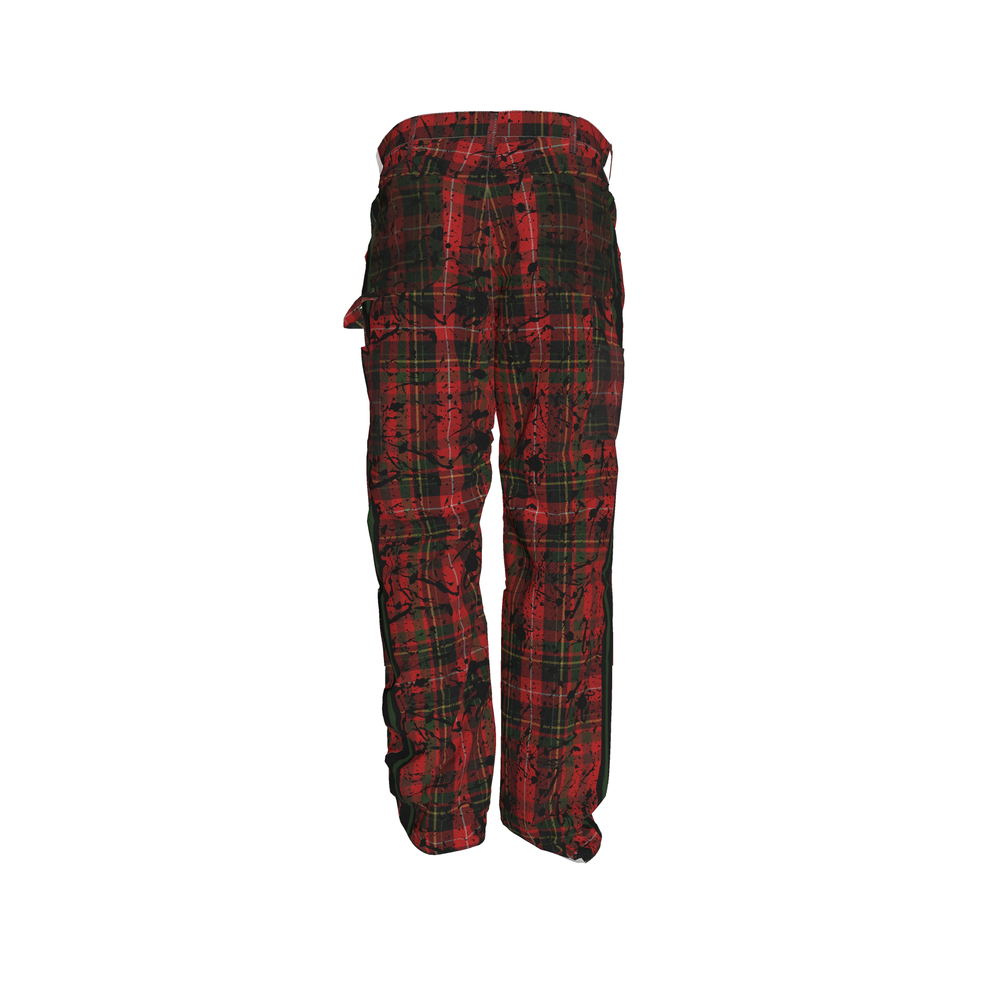 Punk Tartan MotoStripe™ Carpenter pants
