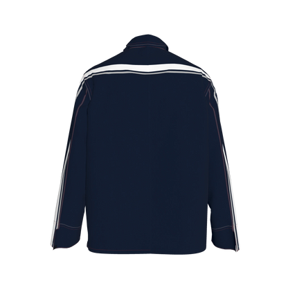 Navy w/White & Gray MotoStripe™ Coat