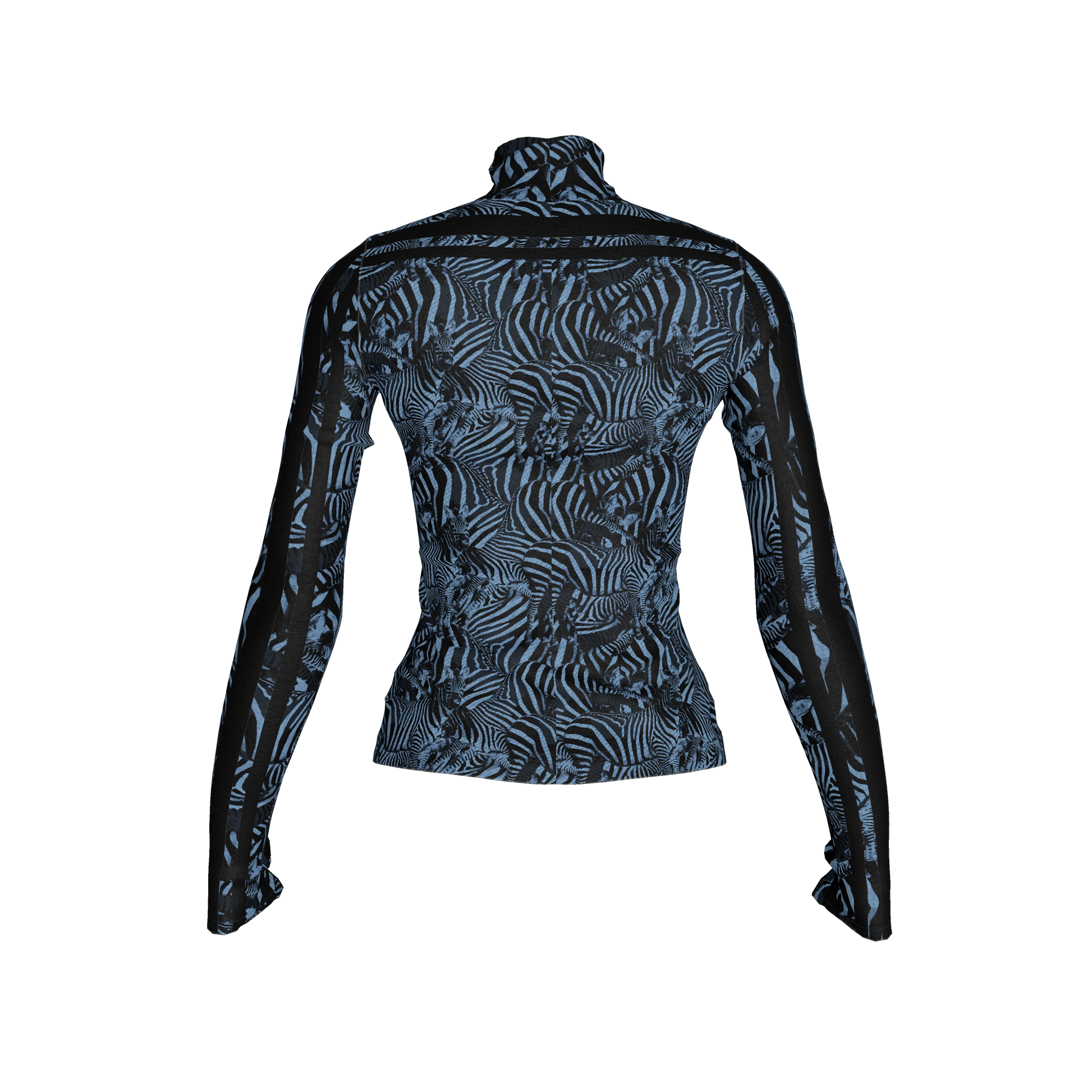 🦓💙 Blue Zebra MotoStripe™ Turtleneck