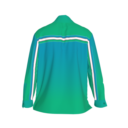 Uzbek MotoStripe™ Gradient Shirt Jacket