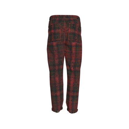 Splat Tartan Green MotoStripe™ Pegged Trousers