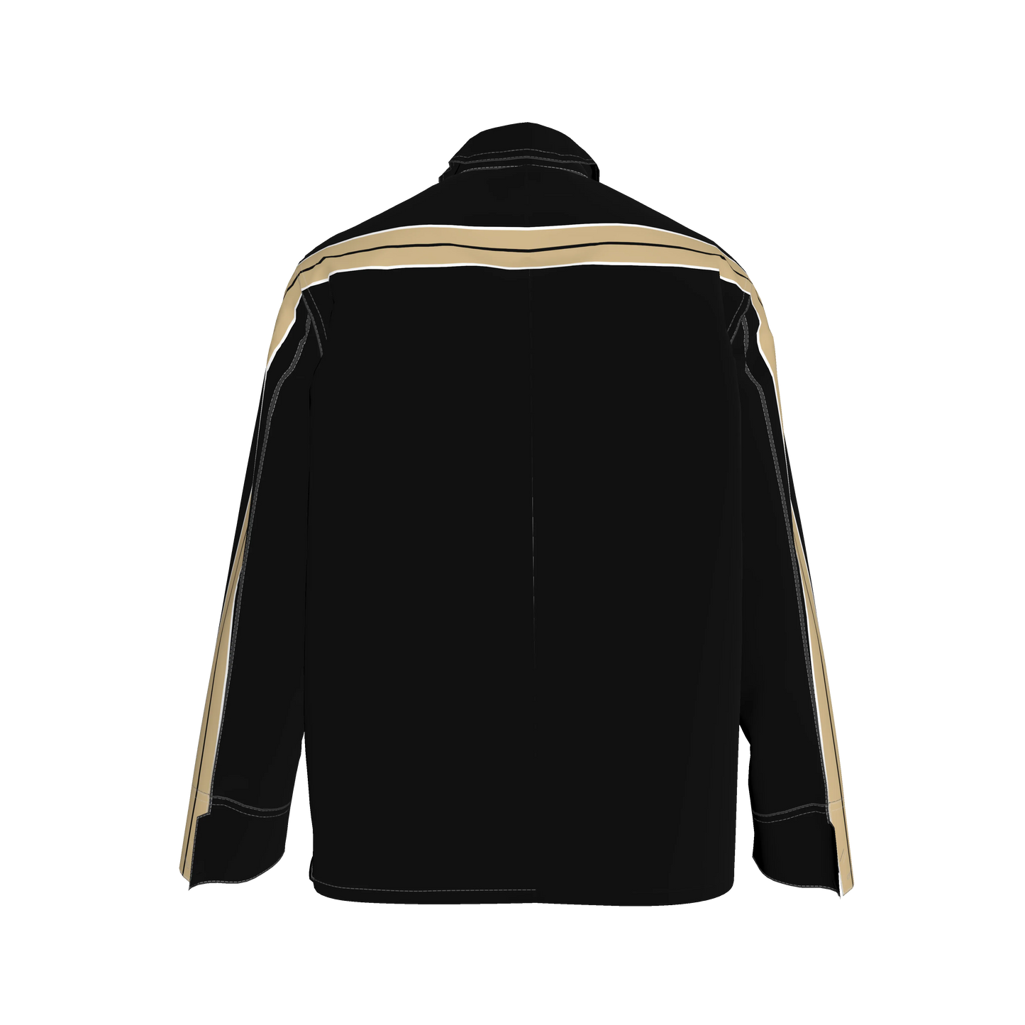 Thick Gold MotoStripe™ Black Chore Coat ⚜️🖤🏈