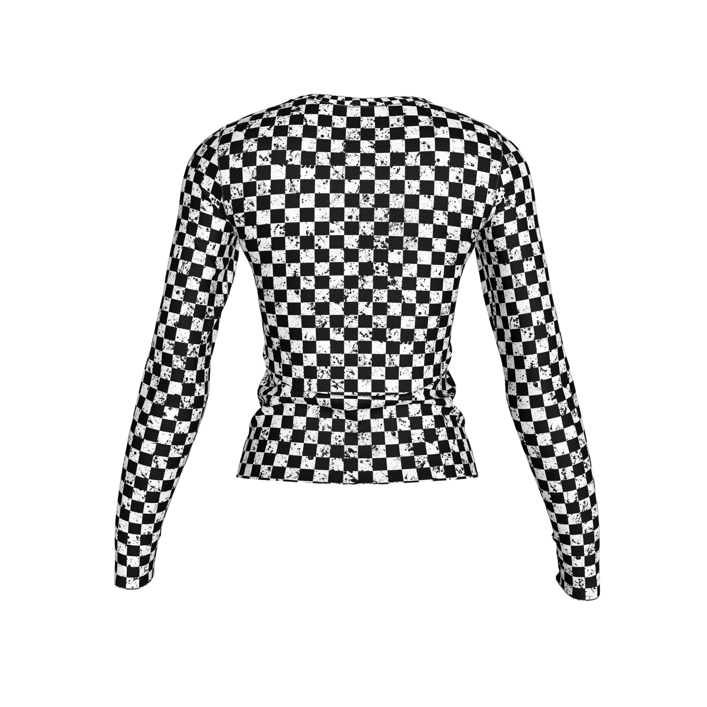 Chequered Splat Long Sleeve Tshirt