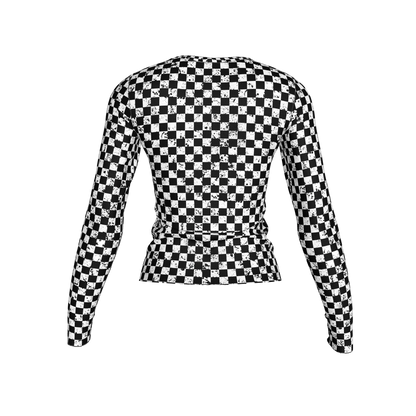 Chequered Splat Long Sleeve Tshirt