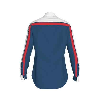Red, White & Blue MotoStripe™ Button-Down Shirt