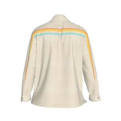 Sunset Sea MotoStripe™ Snap Shirt Jacket