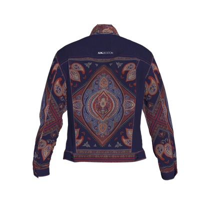 Navy & Red Bandana Women's Jacket 2