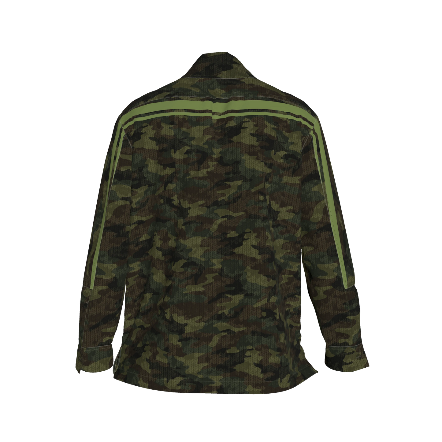 Camo Knit Green MotoStripe™ Shirt Jacket