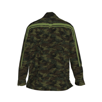 Camo Knit Green MotoStripe™ Shirt Jacket