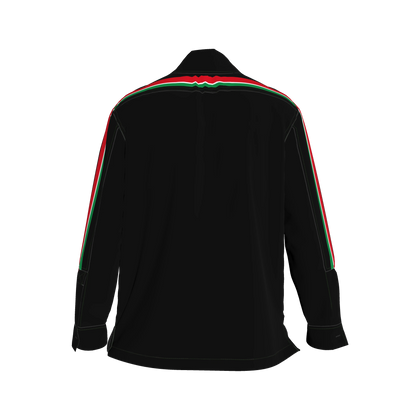 Italy MotoStripe™ Denim Shirt Jacket 🇮🇹⚫✨