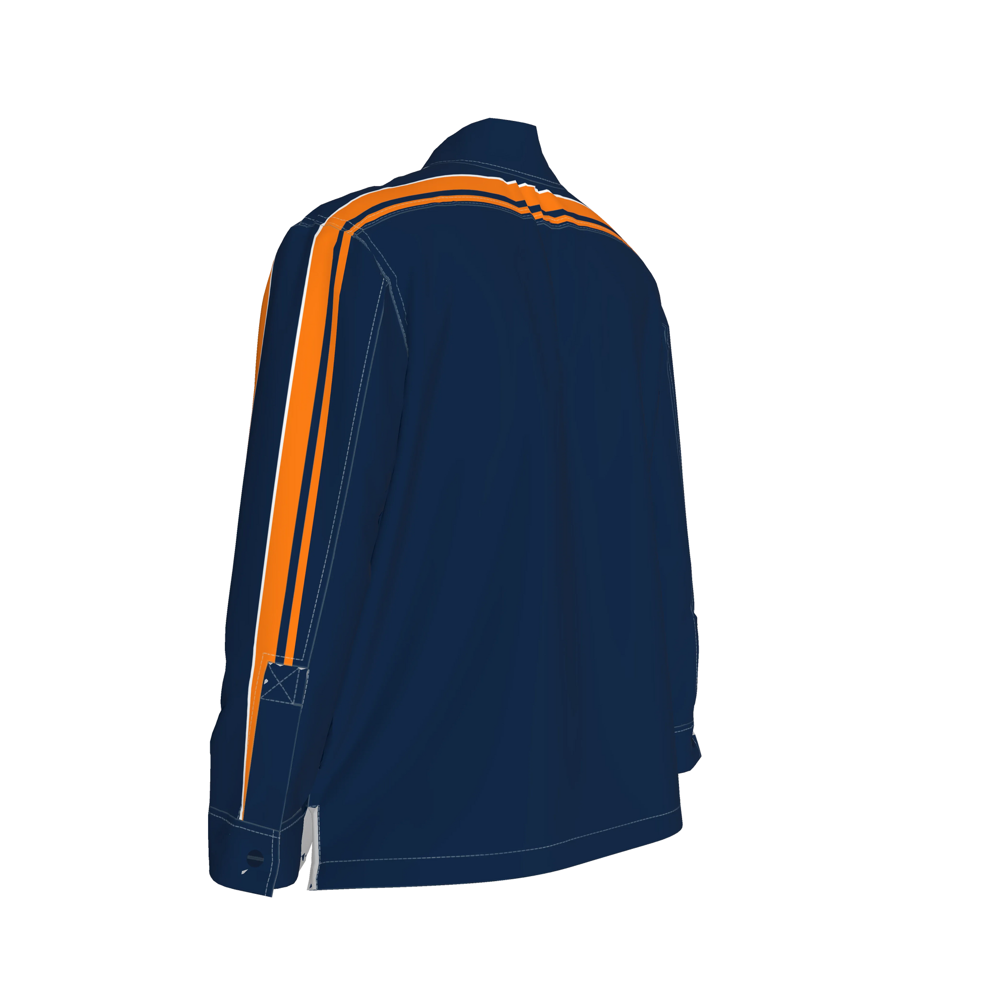 Navy & Orange MotoStripe™ Shirt Jacket Copy