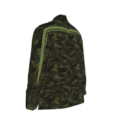 Camo Knit Green MotoStripe™ Shirt Jacket