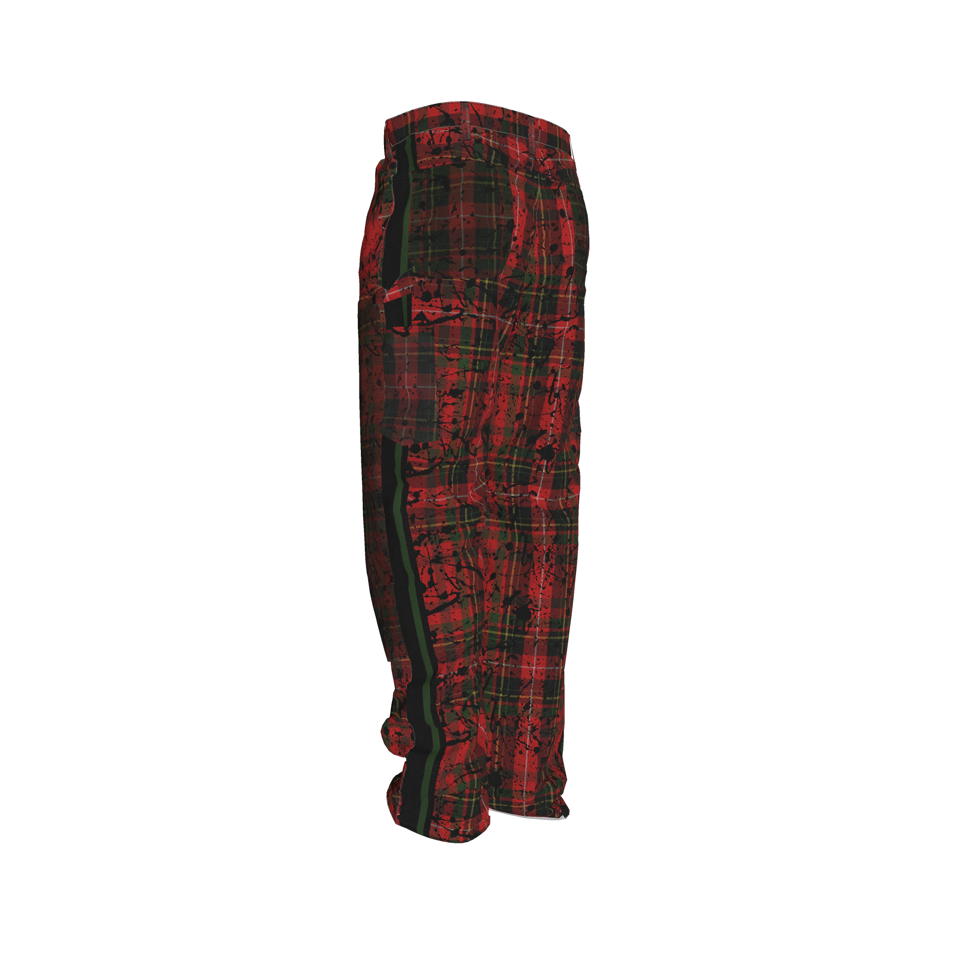 Punk Tartan MotoStripe™ Carpenter pants