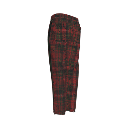 Splat Tartan Green MotoStripe™ Pegged Trousers