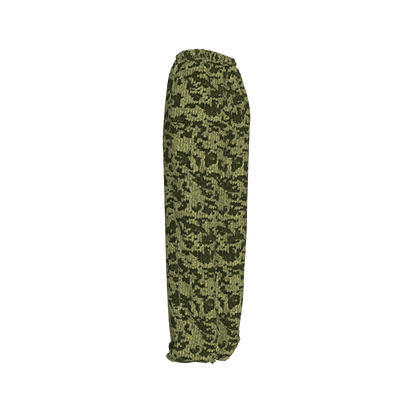 Green Forest Faux Knit 🌲🧶 Drawstring Pants