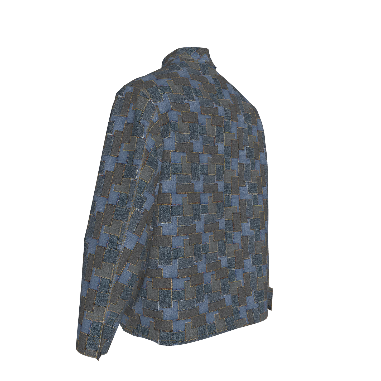 Denim👖🧵Patchwork Chore Coat