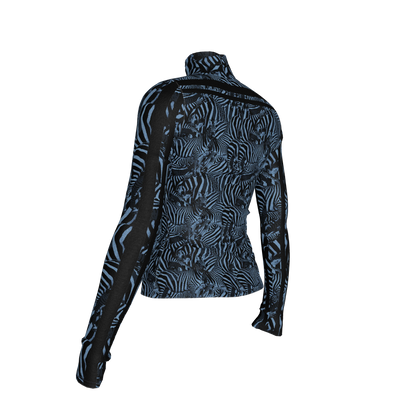 🦓💙 Blue Zebra MotoStripe™ Turtleneck