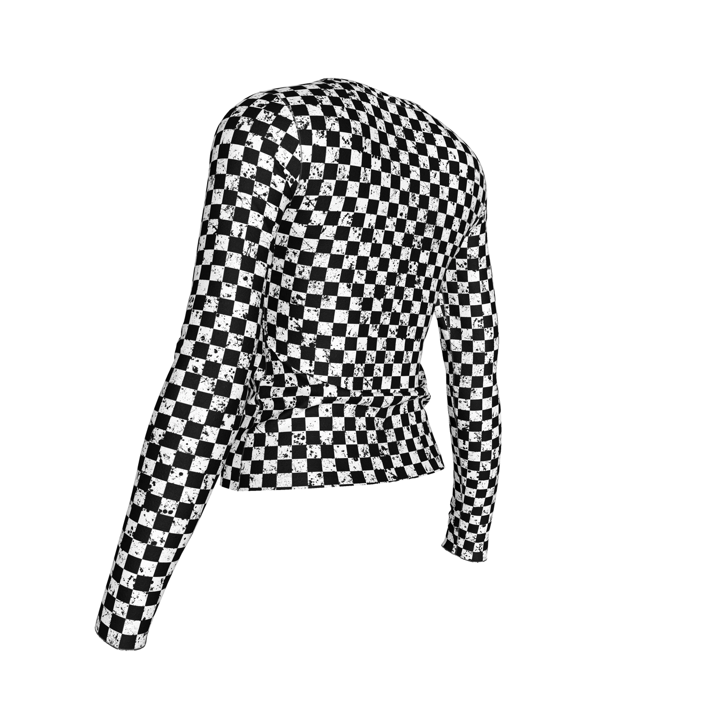 Chequered Splat Long Sleeve Tshirt