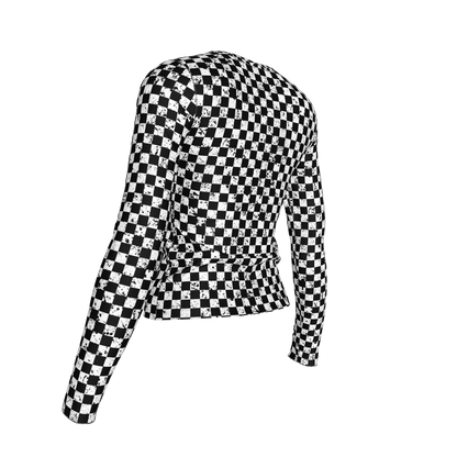 Chequered Splat Long Sleeve Tshirt