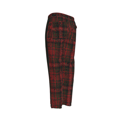 Tartan Race Green MotoStripe™ Pegged Trousers Copy
