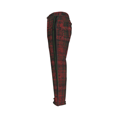 Splat Tartan Green MotoStripe™ Pegged Trousers