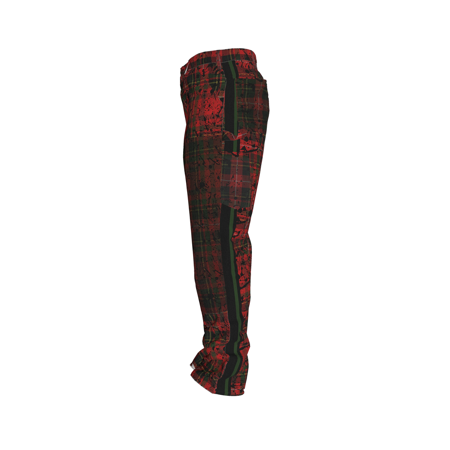 Punk Tartan MotoStripe™ Carpenter pants