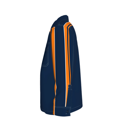 Navy & Orange MotoStripe™ Shirt Jacket Copy