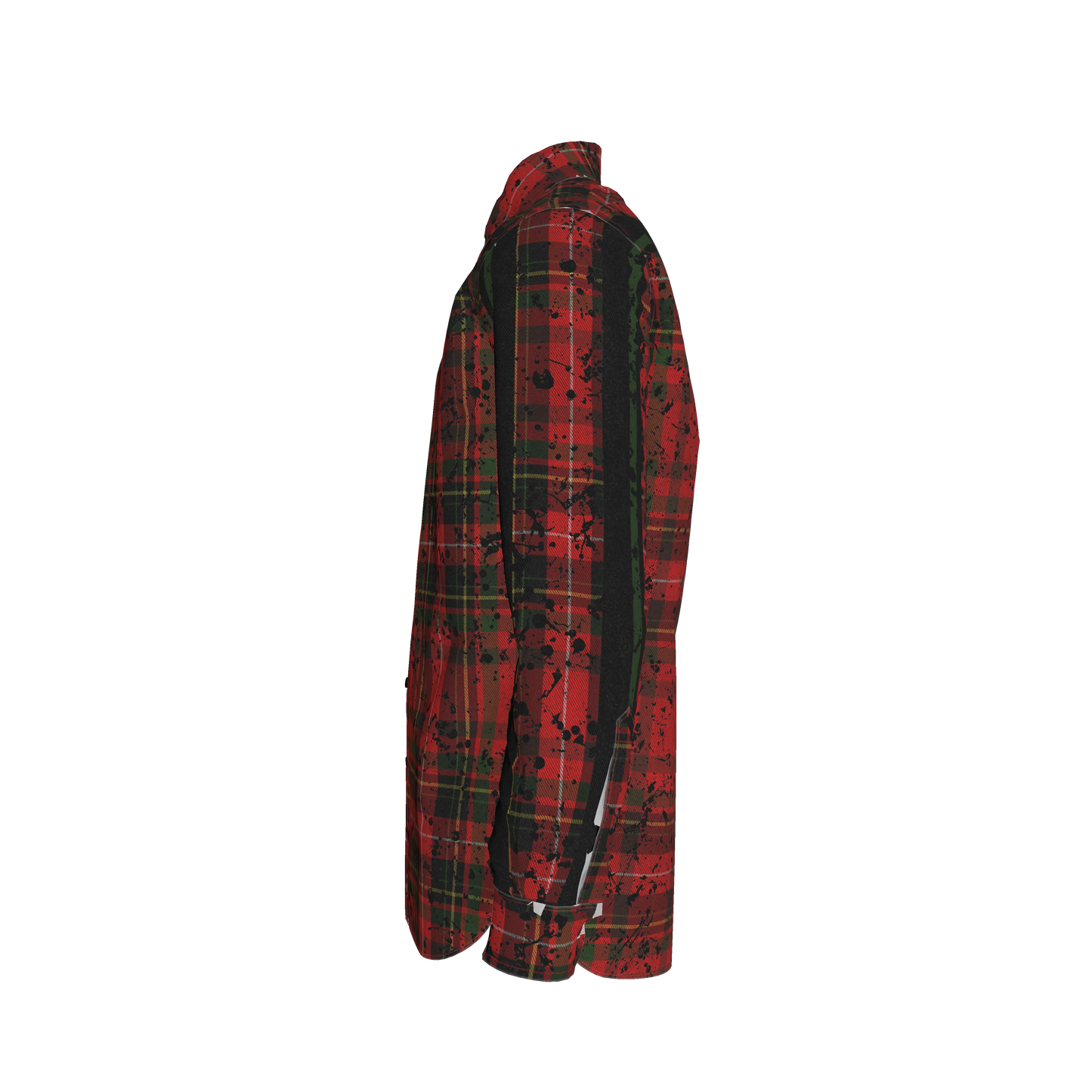 Splat Tartan Green MotoStripe™ Shirt