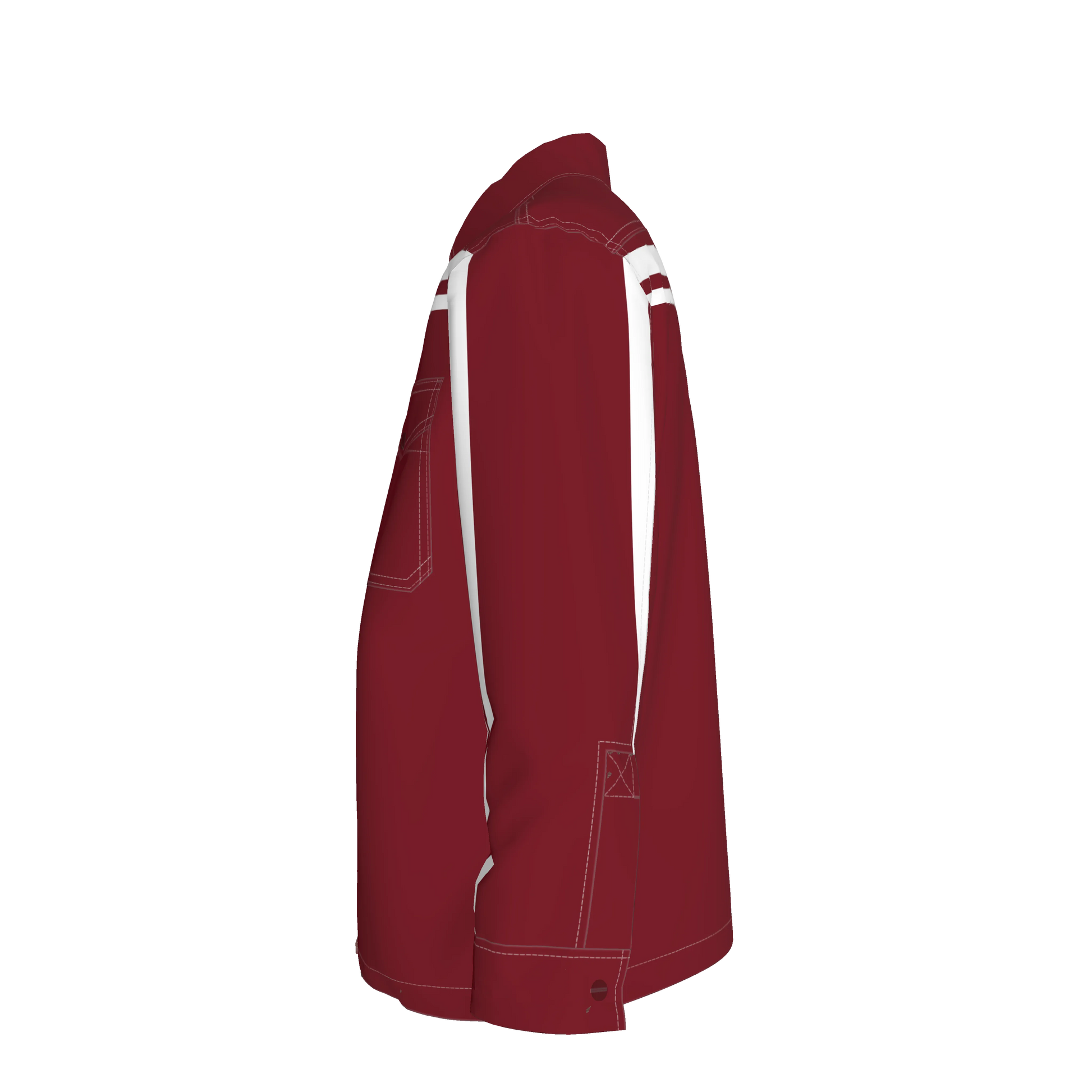 Crimson MotoStripe™ Snap shirt