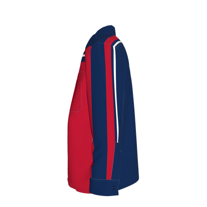 Red, White & Blue MotoStripe™ Shirt Jacket 🟥⚪🟦🎉🏎️🏁