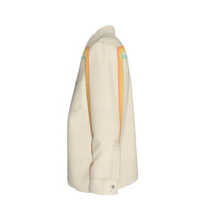 Sunset Sea MotoStripe™ Snap Shirt Jacket